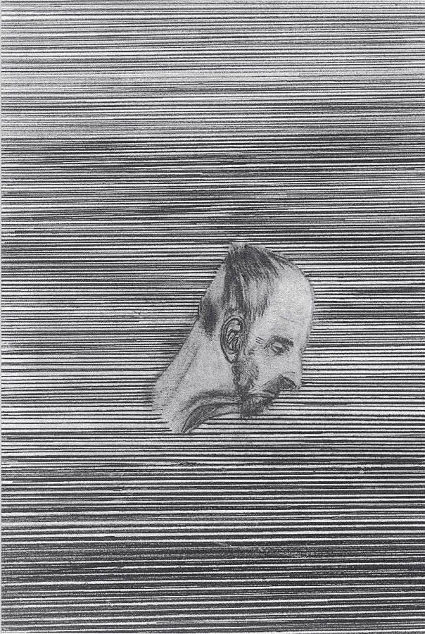 Portrait of a man. 1991. Pencil on paper, 50X70 cm. Collection of the artist.